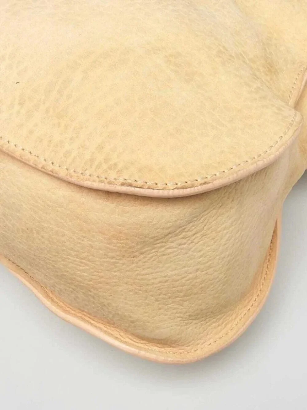 Chloe Light Beige/Brown Nubuck Leather Medium Marcie Bag